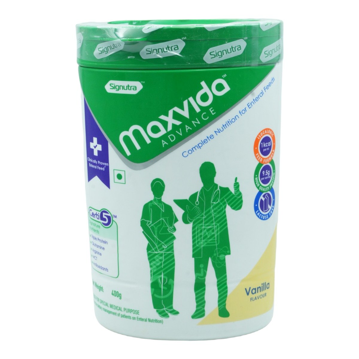 Maxvida Advance Vanilla Flavour Powder 400 gm, Pack of 1 Maxvida Advance Vanilla Flavour Powder 400 gm, Pack of 1