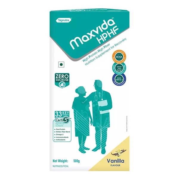Maxvida HPHF Vanilla Flavour Powder 500 gm