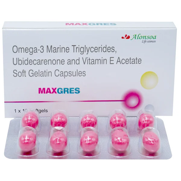 Maxgres Softgel Capsules 10's, Pack of 10