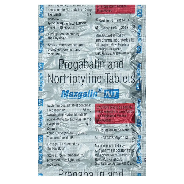 Maxgalin NT Tablet 15's, Pack of 15
