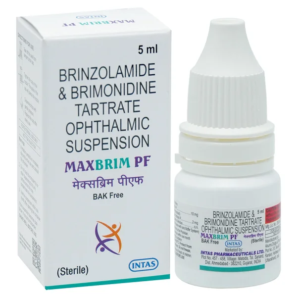 Maxbrim PF Ophthalmic Suspension 5 ml, Pack of 1 SUSPENSION