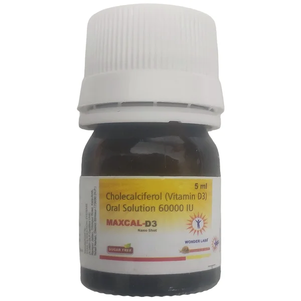 Maxcal-D3 Nano Shot Sugar Free Butter Scotch Flavour Oral Solution 5 ml