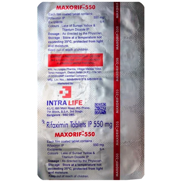 Maxorif-550 Tablet 10's