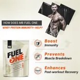 MuscleBlaze Fuel One Whey Protein Chocolate Flavour Powder, 1 kg, Pack of 1