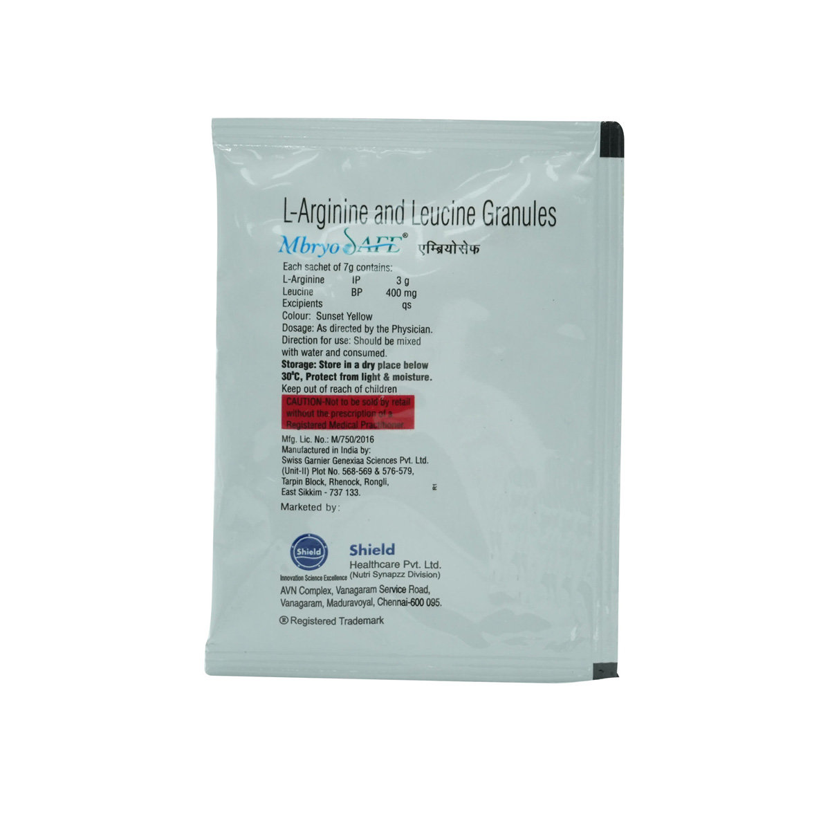 Mbryosafe Orange Sachet 7 gm, Pack of 1 GRANULES Mbryosafe Orange Sachet 7 gm, Pack of 1 GRANULES