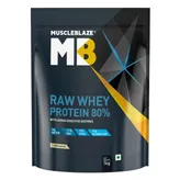MuscleBlaze Raw Whey Protein 80% Powder, 1 kg, Pack of 1