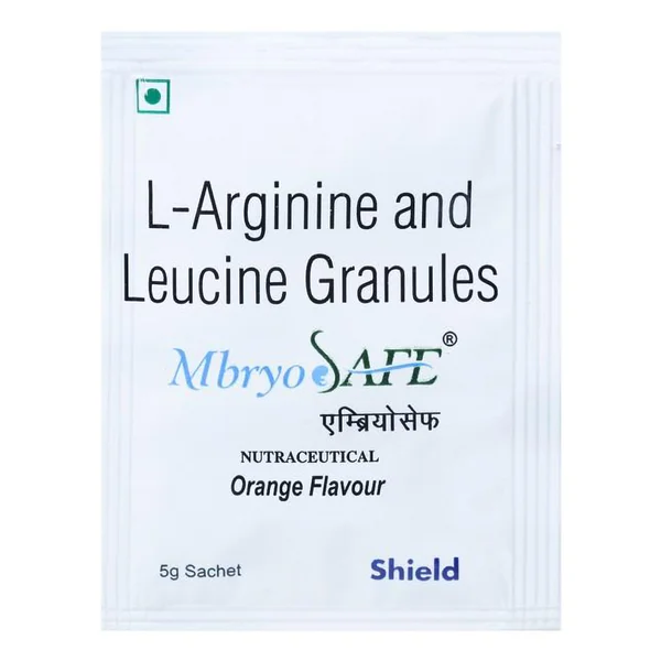 Mbryo Safe Orange Flavour Sachet 5 gm, Pack of 1 Powder