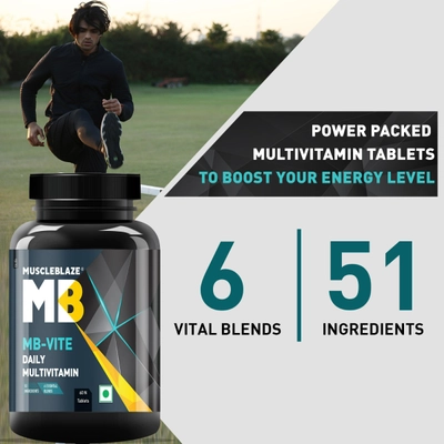 MuscleBlaze MB-VITE Daily Multivitamin, 60 tablets, Pack of 1