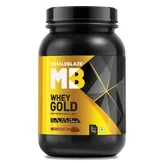 MuscleBlaze Whey Gold Rich Milk Chocolate Flavour Powder, 1 kg, Pack of 1