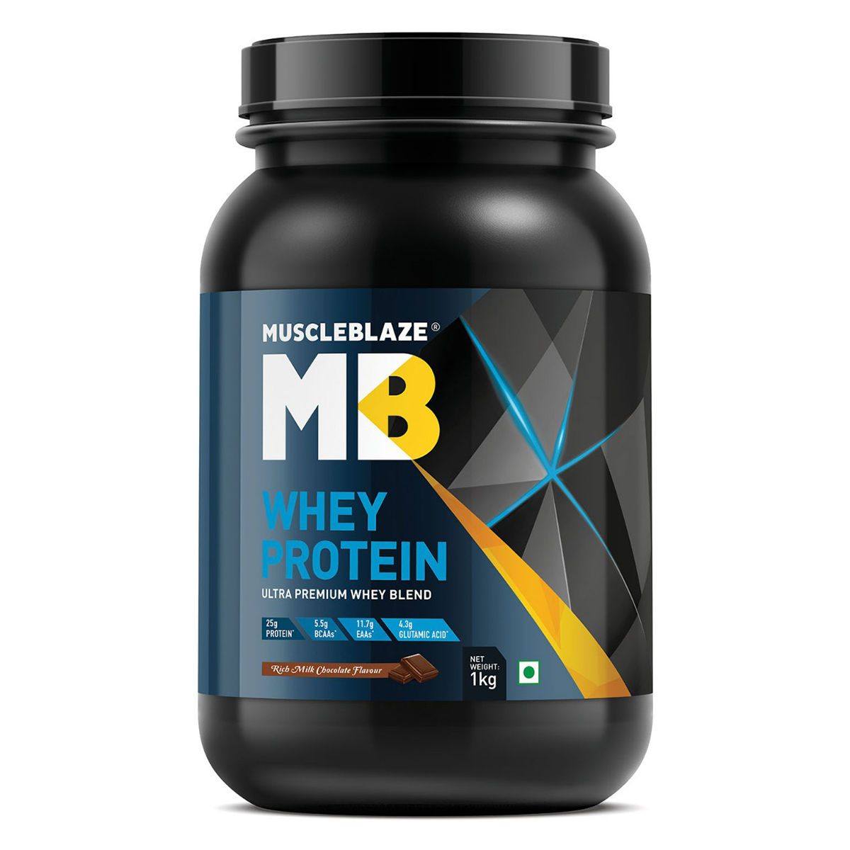 Buy MuscleBlaze Whey Protein Rich Milk Chocolate Flavour Powder, 1 kg Online