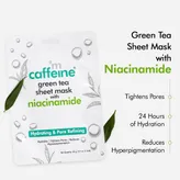 Mcaffeine Green Tea Sheet Mask with Niacinamide, 20 gm, Pack of 1
