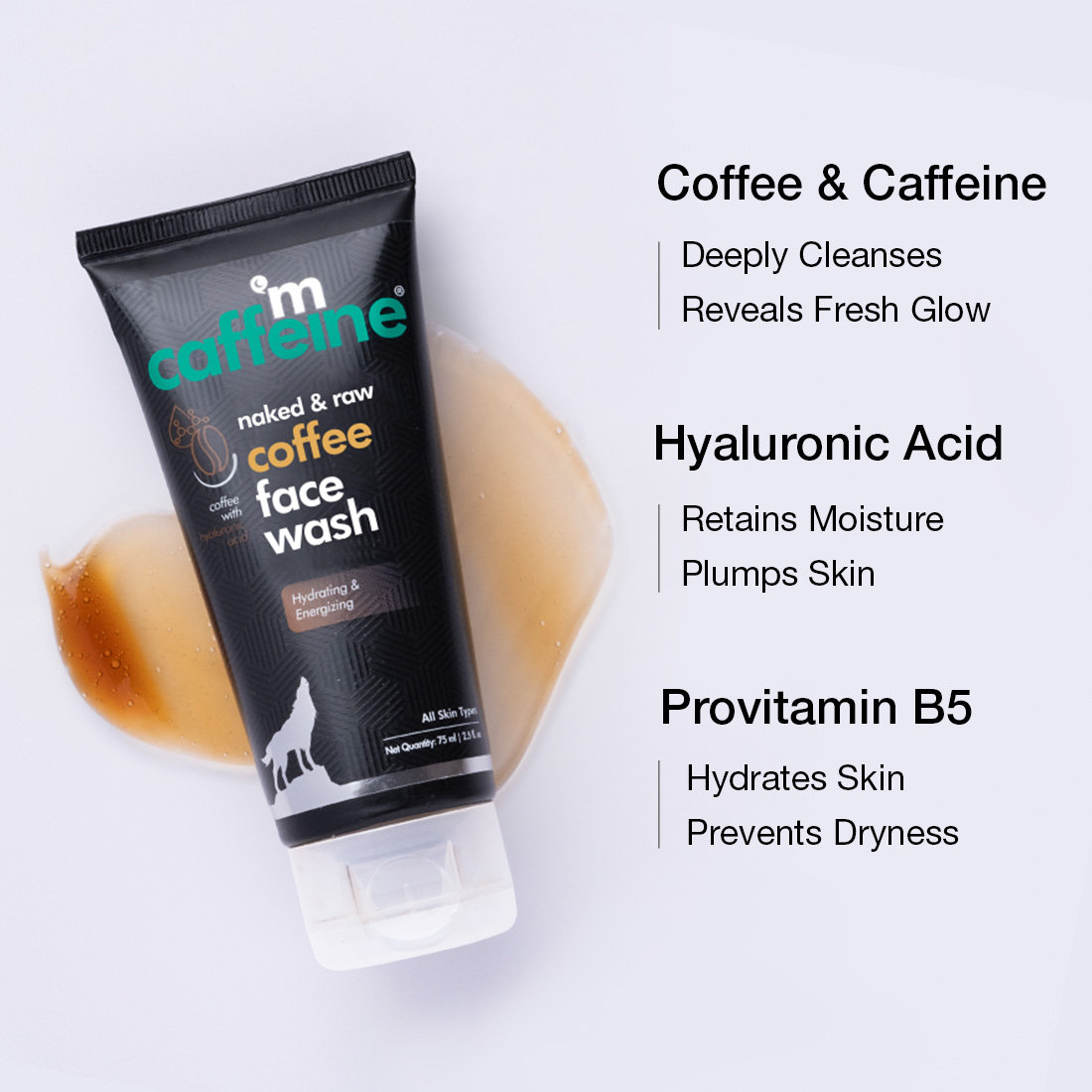 Mcaffeine Naked & Raw Coffee Face Wash 100 ml | Coffee With White Water Lilly | Removes Oil, Tan & Dirt | Deeply Cleanses Skin | Hydrates Skin | Suitable For Both Men & Women |For Normal To Oily Skin, Pack of 1 Mcaffeine Naked & Raw Coffee Face Wash 100 ml | Coffee With White Water Lilly | Removes Oil, Tan & Dirt | Deeply Cleanses Skin | Hydrates Skin | Suitable For Both Men & Women |For Normal To Oily Skin, Pack of 1