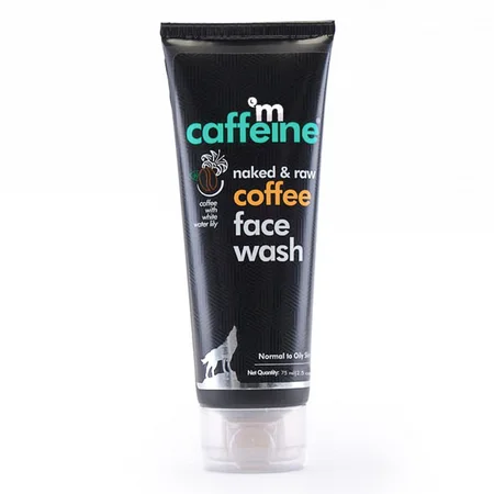Mcaffeine Naked & Raw Coffee Face Wash 75 ml | Coffee With White Water Lilly | Removes Oil, Tan & Dirt | Deeply Cleanses Skin | Hydrates Skin | Suitable For Both Men & Women |For Normal To Oily Skin