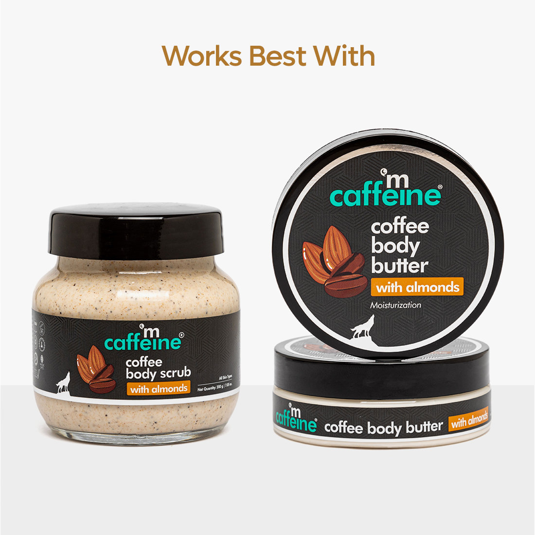 Mcaffeine Coffee Body Scrub with Almonds 200 gm | Blend of Coffee & Almond | Removes Dead Skin | Tan Removal Scrub | For Smooth Skin | For All Skin Type, Pack of 1 Mcaffeine Coffee Body Scrub with Almonds 200 gm | Blend of Coffee & Almond | Removes Dead Skin | Tan Removal Scrub | For Smooth Skin | For All Skin Type, Pack of 1