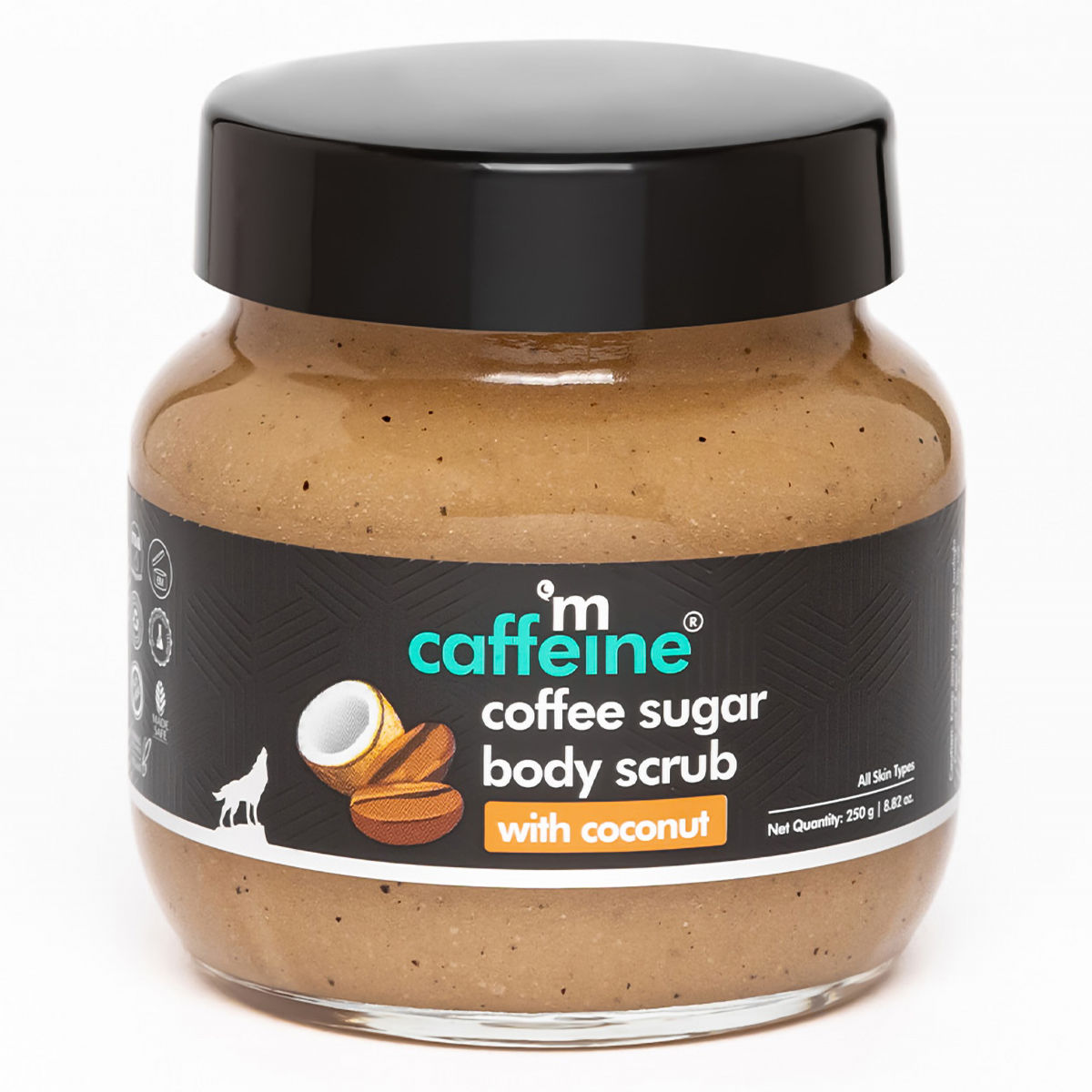 Mcaffeine Coffee Sugar Body Scrub with Coconut 250 gm Coconut
