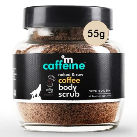 Mcaffeine Coffee Body Scrub 55 gm | Coffee With Coconut | Tan Removal Scrub | Exfoliates Dead Skin Cells | For Both Men & Women | For Normal To Oily Skin