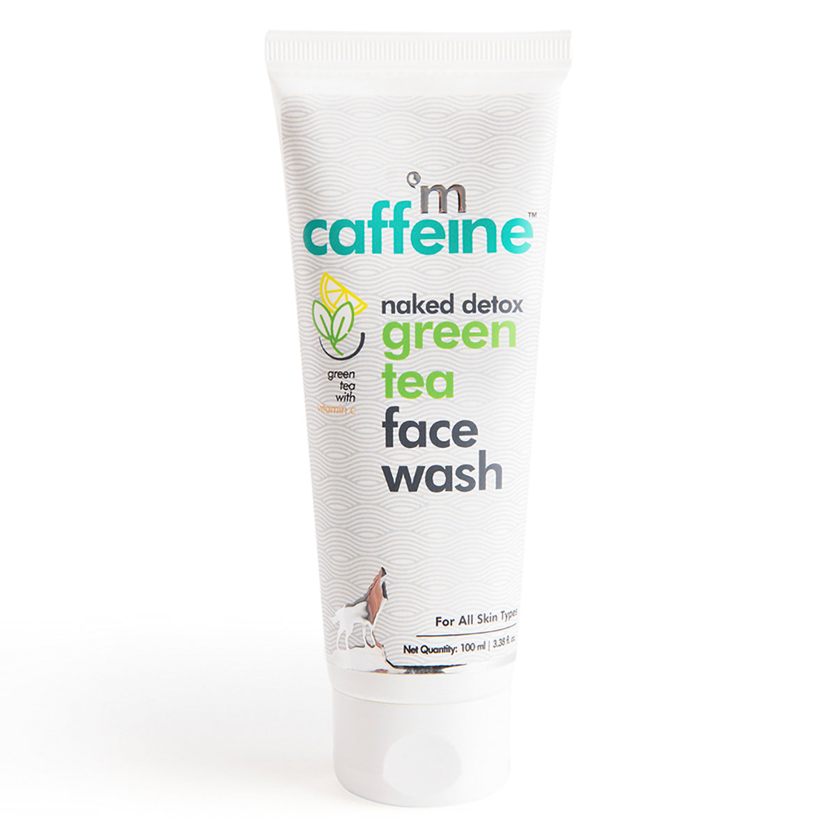 Mcaffeine Naked Detox Green Tea Face Wash 100 gm | Enriched With Green Tea, Vitamin C, Hyaluronic Acid & Caffiene | Detoxifies Skin | Removes Dirt & Impurities | For All Skin Type, Pack of 1 Mcaffeine Naked Detox Green Tea Face Wash 100 gm | Enriched With Green Tea, Vitamin C, Hyaluronic Acid & Caffiene | Detoxifies Skin | Removes Dirt & Impurities | For All Skin Type, Pack of 1