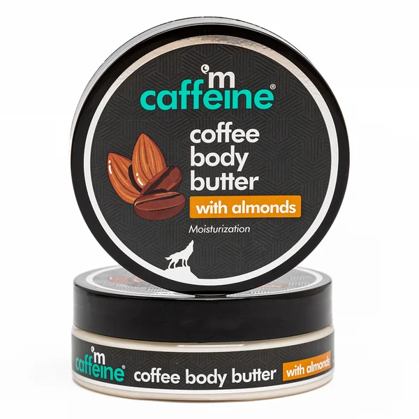 Mcaffeine Coffee Body Butter with Almonds 100 gm | Coffee &amp; Almond | Deep Moisturization | Nourishes Dry Skin | For All Skin Type, Pack of 1