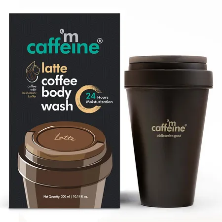 Mcaffeine Latte Coffee Body Wash 300 ml | Coffee & Murumuru Butter | For Gentle Cleansing | 24 Hrs Of Moisturization | For Men & Women | For All Skin Type
