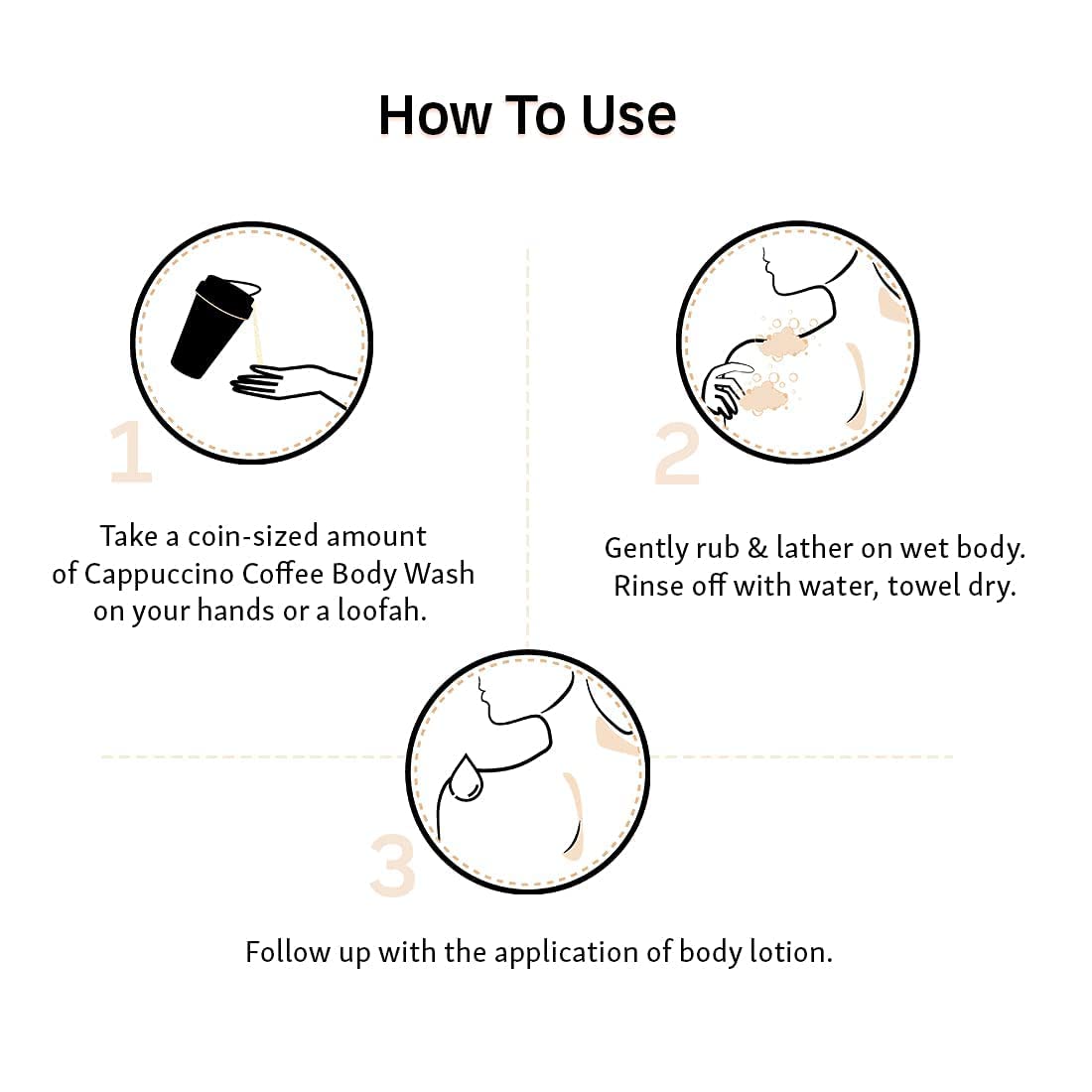 Mcaffeine Cappuccino Coffee Body Wash 300 ml | With Almond Milk | Moiturises & Smoothens Skin | Exfoliates Dry Skin | For Men & Women | For All Skin Type, Pack of 1 Mcaffeine Cappuccino Coffee Body Wash 300 ml | With Almond Milk | Moiturises & Smoothens Skin | Exfoliates Dry Skin | For Men & Women | For All Skin Type, Pack of 1