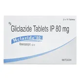 Mclazide 80 Tablet 15's, Pack of 15 TabletS