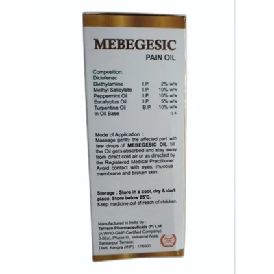 Mebegesic Pain Oil 60 ml, Pack of 1 OIL