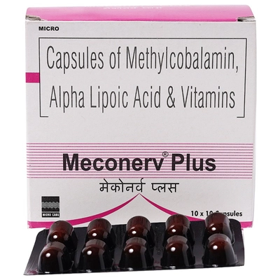 Meconerv Plus Capsule 10's, Pack of 10 CAPSULES