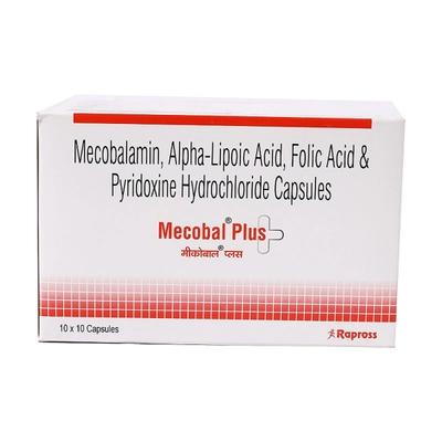 Mecobal Plus Capsule 10's, Pack of 10 CapsuleS