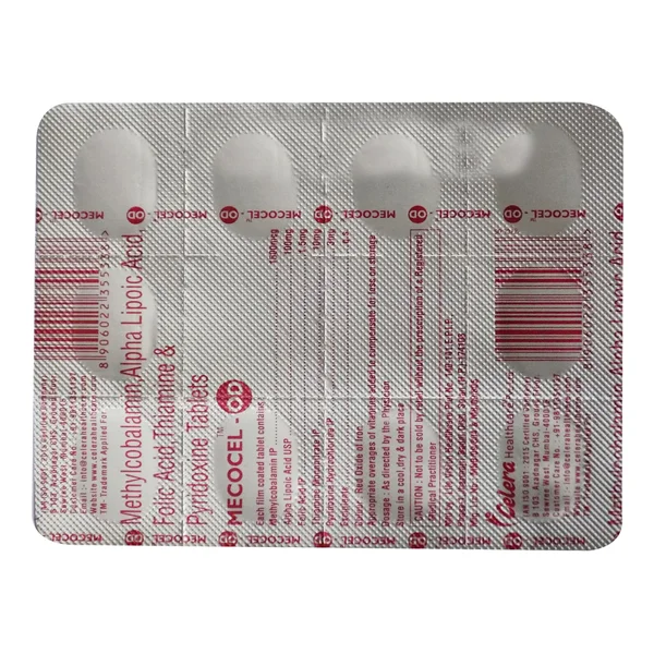 Mecocel-OD Tablet 10's, Pack of 10