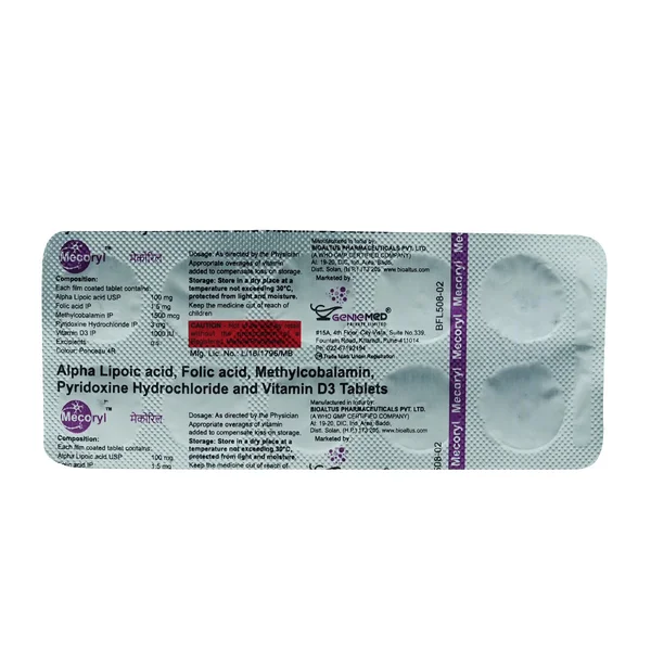 Mecoryl Tablet 10's