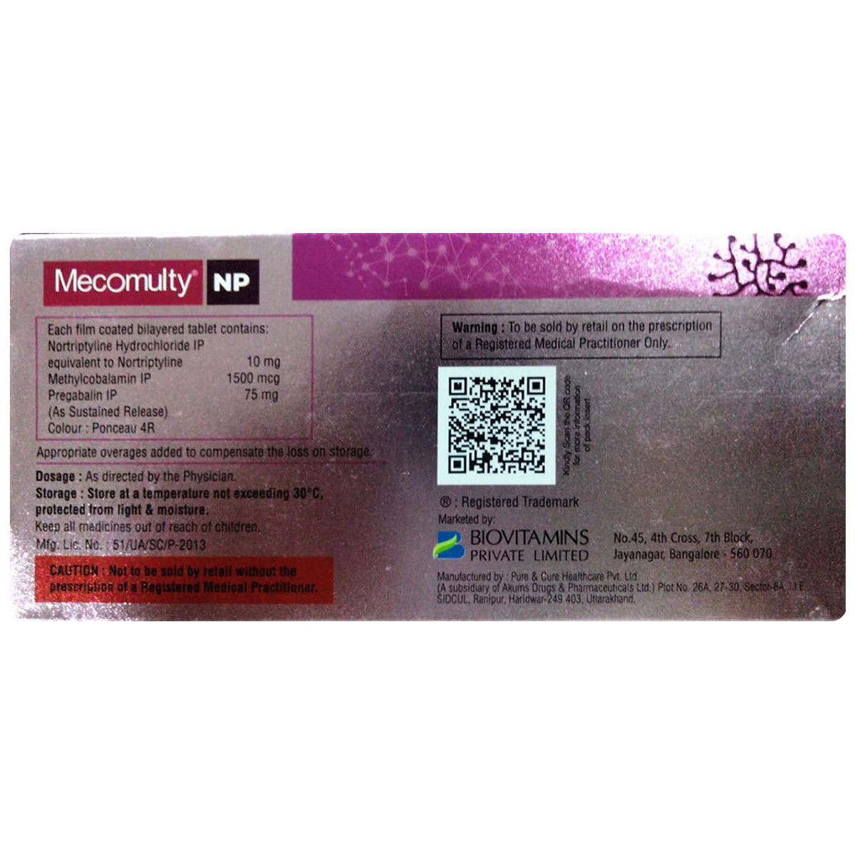 Mecomulty NP Tablet 10's, Pack of 10 TabletS Mecomulty NP Tablet 10's, Pack of 10 TabletS