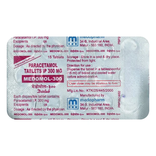 Medomol 300 mg Tablet 15's