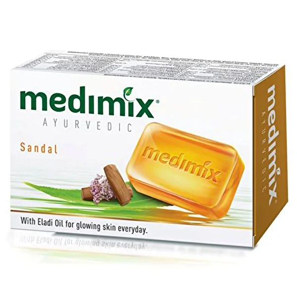 Medimix Ayurvedic Sandal Soap 75 gm | With Eladi Oil | For Glowing Skin, Pack of 1