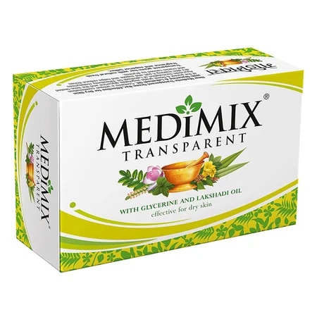 Medimix Transparent Soap 125 gm | With Natural Glycerin & Lakshadi Oil | Moisturises | For Dry Skin