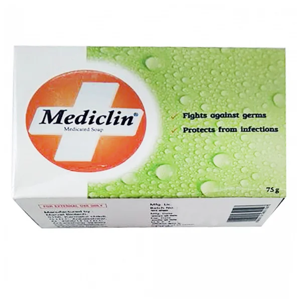 Mediclin Medicated Soap 75 gm | Fights Against Germs | Protects From Infections, Pack of 1