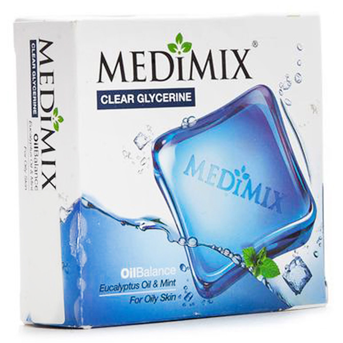 Medimix Clear Glycerine Oil Balance Soap 100 gm | Eucalyptus Oil & Mint | Refresh & Revitalise | For Oily Skin, Pack of 1 Medimix Clear Glycerine Oil Balance Soap 100 gm | Eucalyptus Oil & Mint | Refresh & Revitalise | For Oily Skin, Pack of 1
