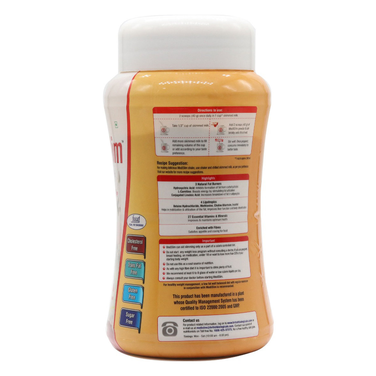 Medislim Vanilla Flavour Powder, 500 gm, Pack of 1 Medislim Vanilla Flavour Powder, 500 gm, Pack of 1