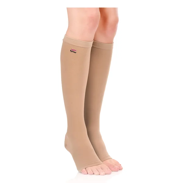 Tynor Medical Compression Stockings Below Knee XL, 1 Pair, Pack of 1