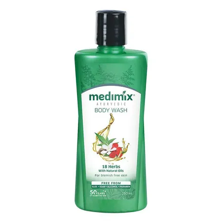 Medimix 18 Herbs With Natural Oils Body Wash, 250 ml