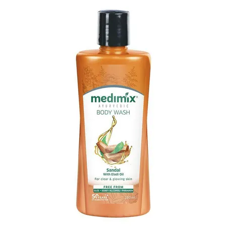 Medimix Sandal Body Wash 250 ml | With Eladi Oil | Reduces Suntan | Prevent Body Odour | For Clear & Glowing Skin