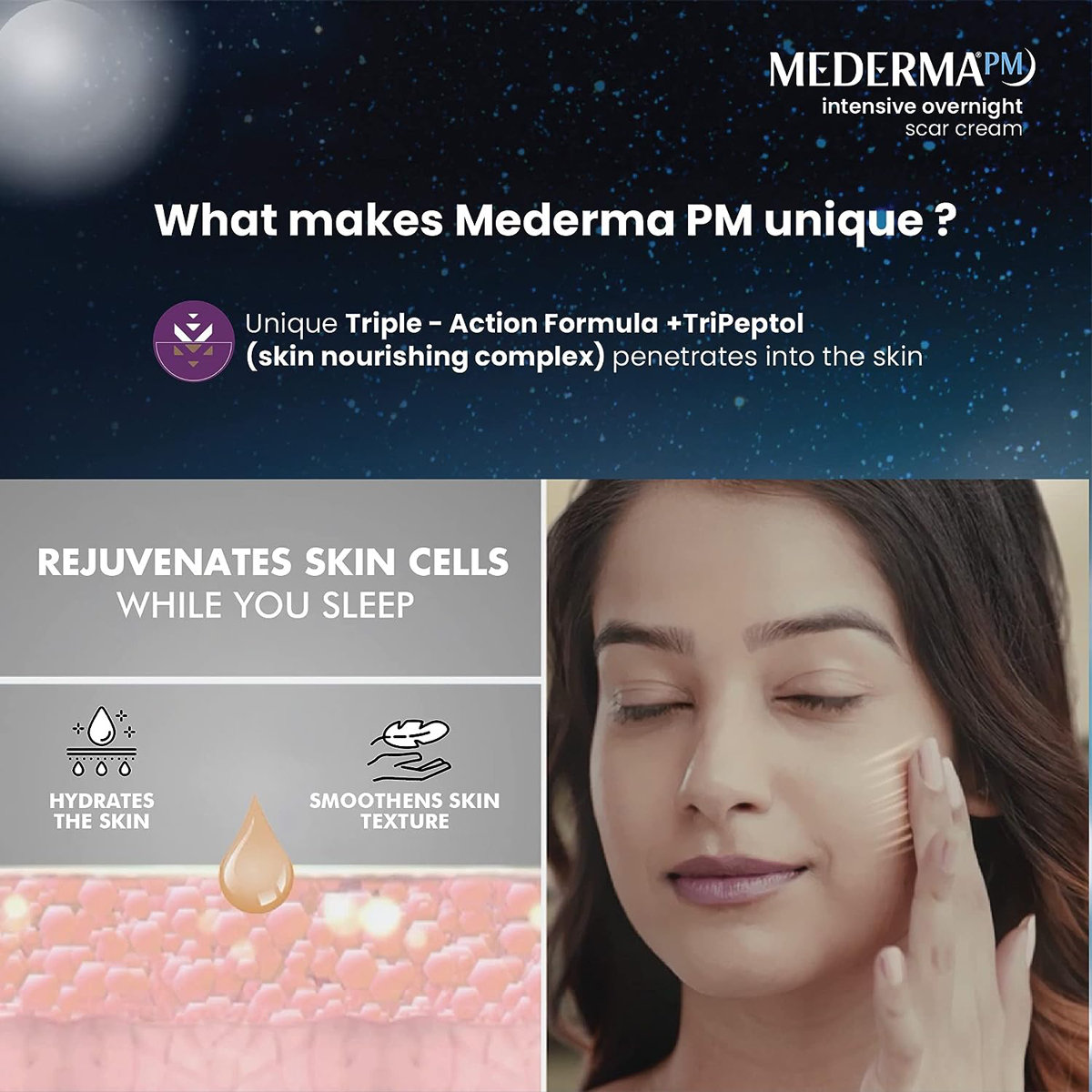 Mederma PM Intensive Overnight Scar Cream 10 gm, Pack of 1 Mederma PM Intensive Overnight Scar Cream 10 gm, Pack of 1
