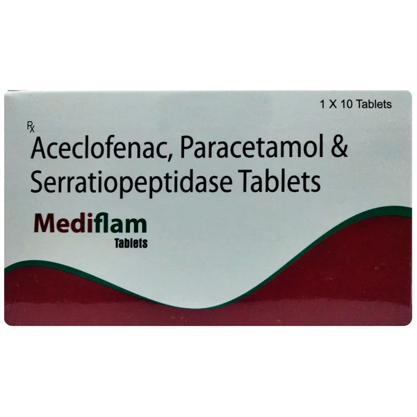 Mediflam Tablet 10's, Pack of 10 TabletS