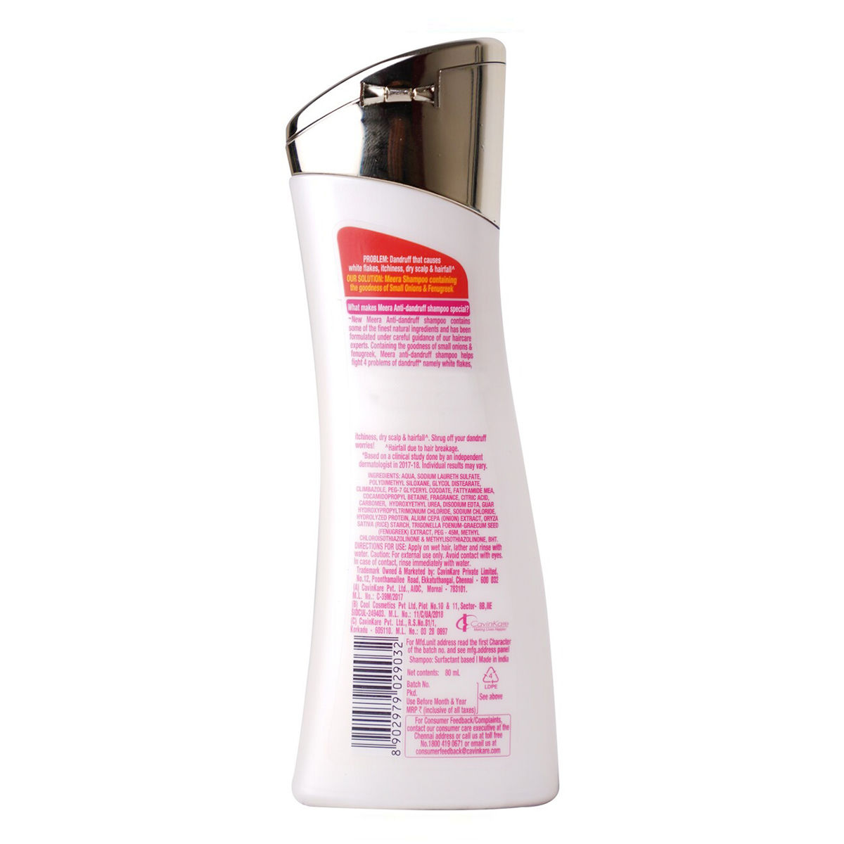 Meera Anti Dandruff Shampoo, 80 ml Price, Uses, Side Effects
