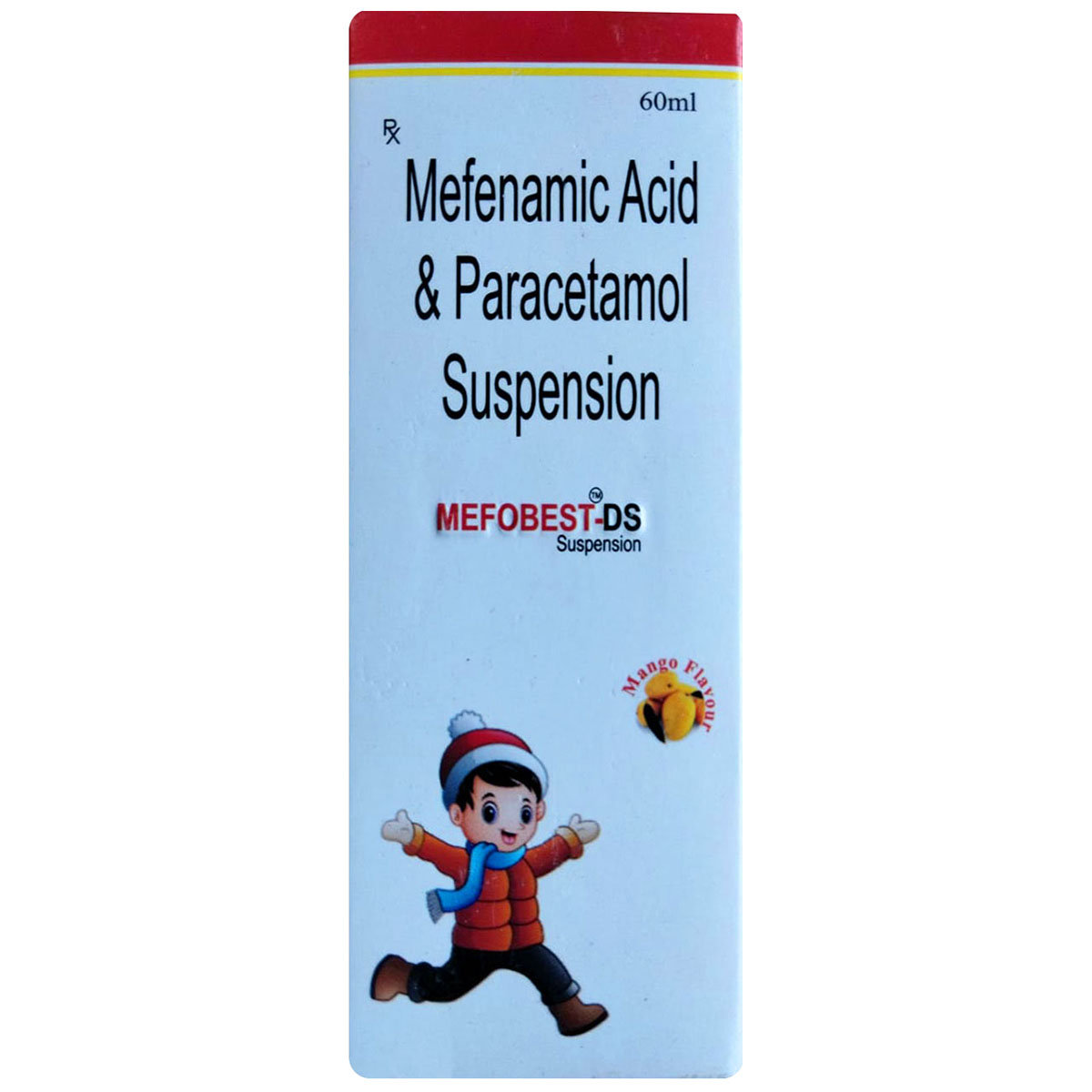 Mefobest-DS Mango Flavour Suspension 60 ml, Pack of 1 ORAL SUSPENSION Mefobest-DS Mango Flavour Suspension 60 ml, Pack of 1 ORAL SUSPENSION
