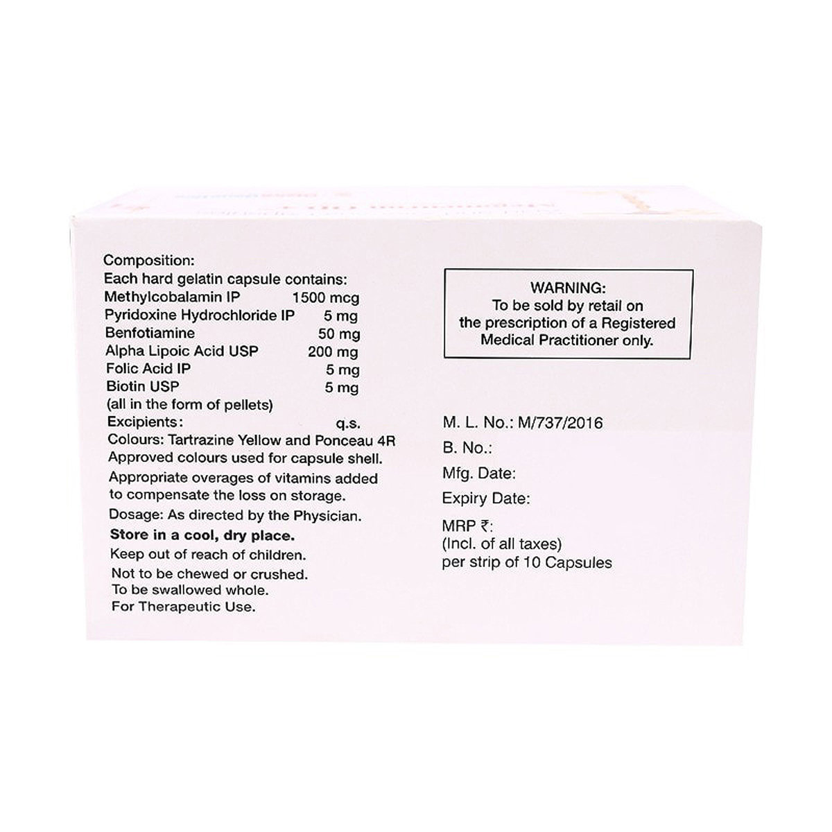 Meganeuron OD Plus Capsule 10's, Pack of 10 Meganeuron OD Plus Capsule 10's, Pack of 10