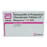 Megamox-CV 625 mg Tablet 10's, Pack of 10 TabletS