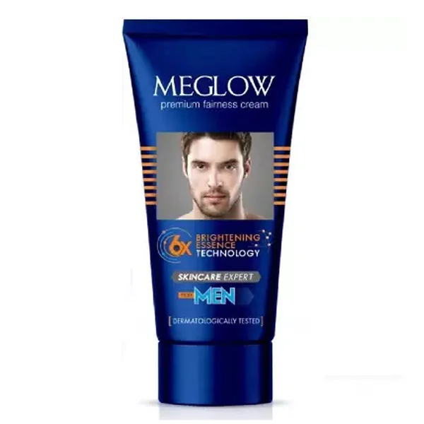 Meglow Premium Fairness Cream 50 gm | Reduces Dullness, Dark Spots,Tan, Pigmentation, Finelines, Uneven Skin Tone | For Men, Pack of 1
