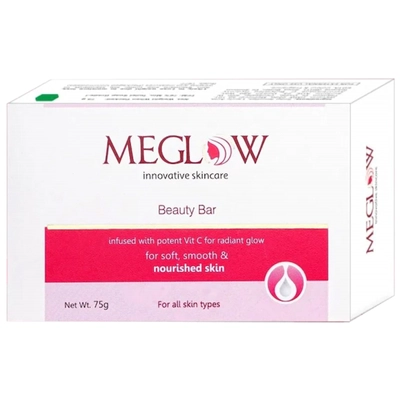 Meglow Beauty Bar, 75 gm, Pack of 1