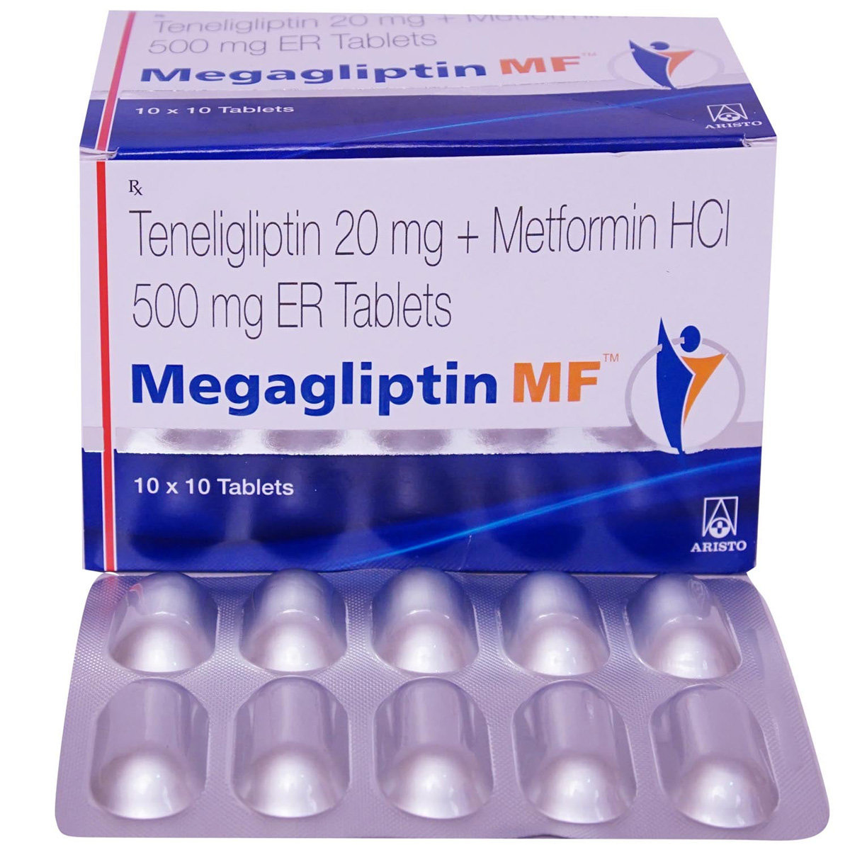 Megagliptin MF Tablet 10's, Pack of 10 TABLETS Megagliptin MF Tablet 10's, Pack of 10 TABLETS