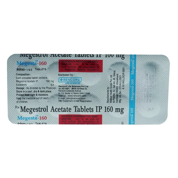 Megesta-160 Tablet 10's, Pack of 10 TabletS